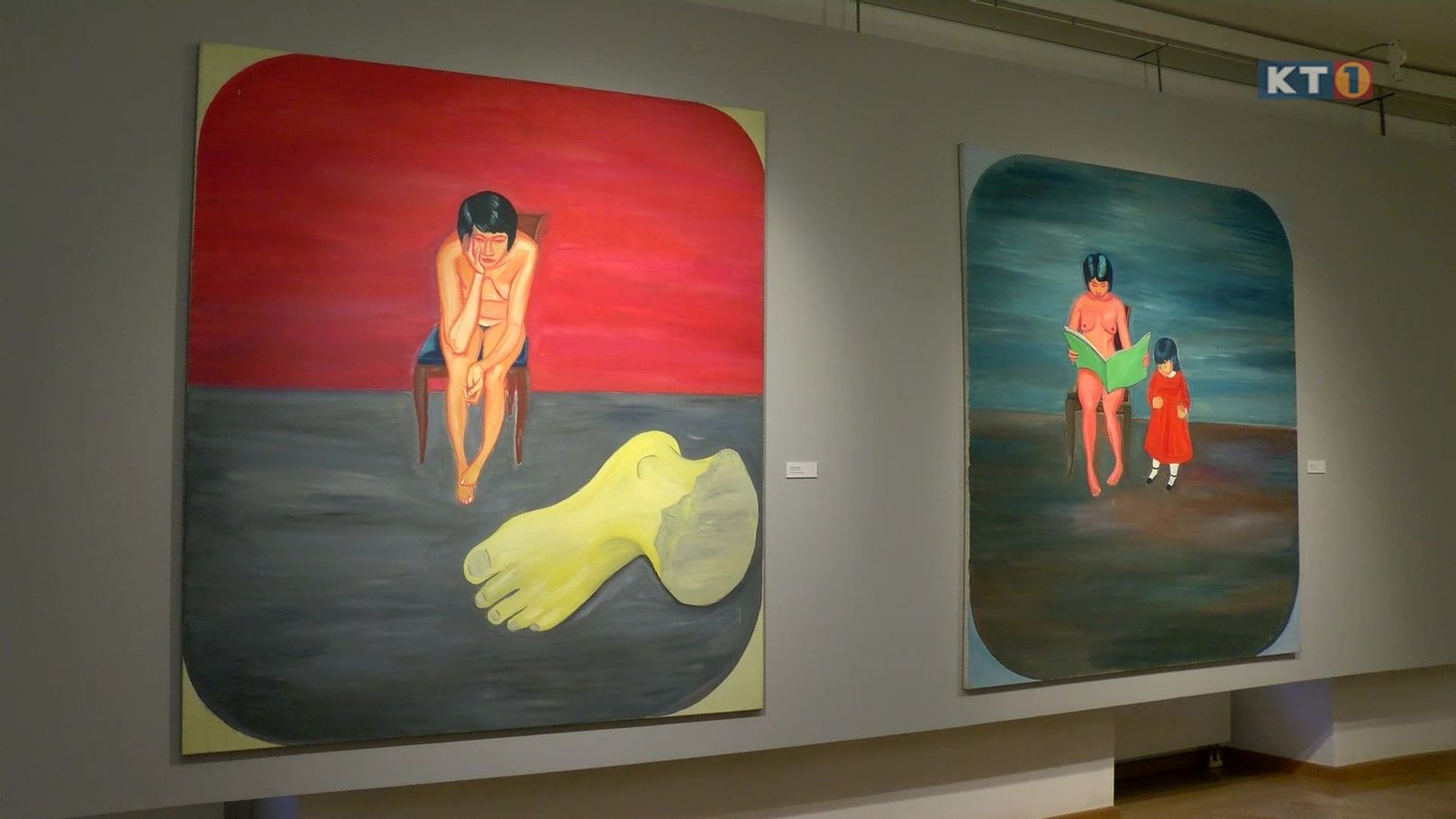 Gemälde in der Ausstellung „Hubert Schmalix – Once Upon a Time...