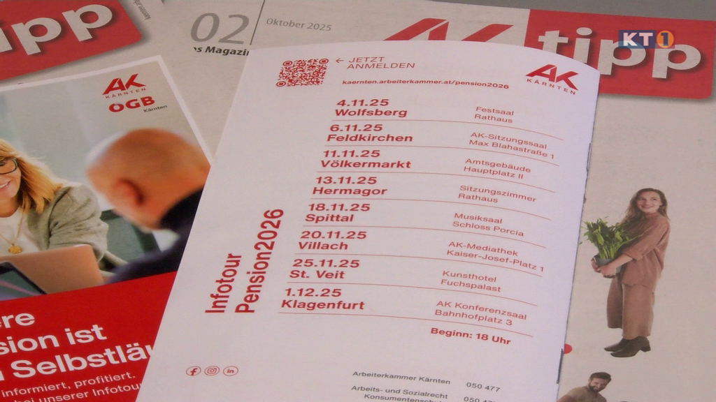 Prospekt zur Infotour Pension 2026