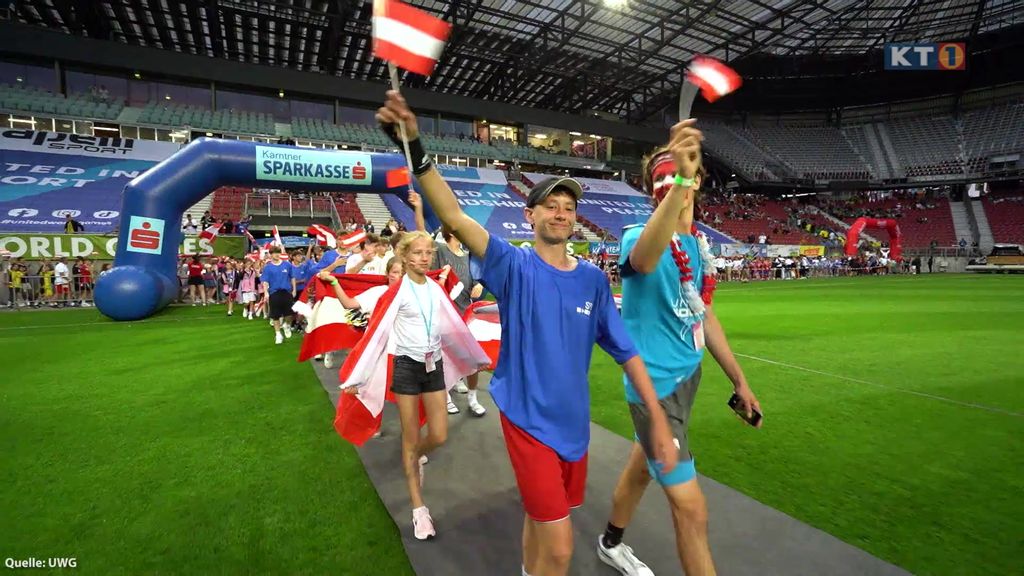 Sportler des United World Games im Wörthersee Stadion