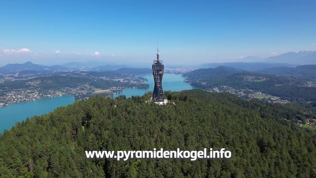 Pyramidenkogel aus der Vogelperspektive
